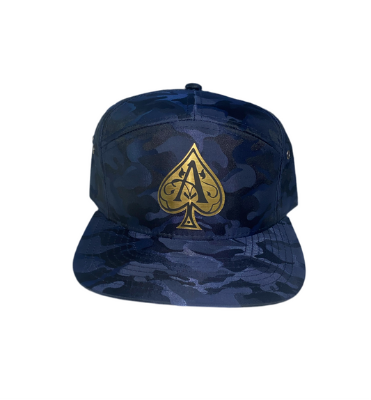 Ace Blue Camo Snap Back