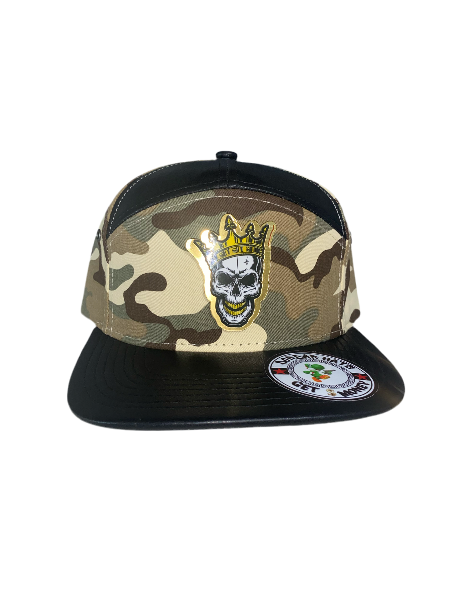 Calavera Black & Green Camo Snap Back